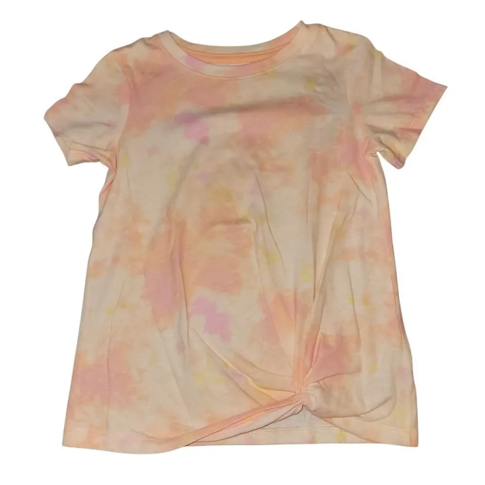 Cat & Jack Peach,pink and Yellow Tee. Size 5 T